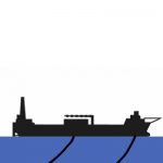 אסדת גז צפה מעל המאגר FPSO