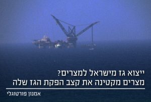 ייצוא גז למצרים - מצרים מקטינה את קצב הפקת הגז