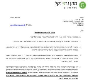 דרישה לצבת פקחים ל- 48 שעות מתום הנישוב