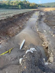 תמונת צנרת הקונדנסט שנחשפה בינואר 20 קרדיט: יח"צ בת שלמה